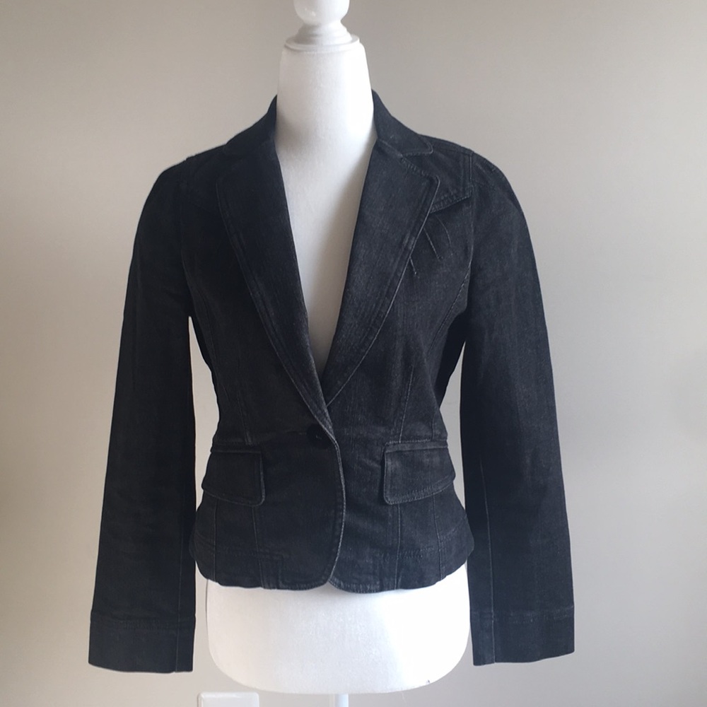 - Ann Taylor Loft Jean Blazer Jacket